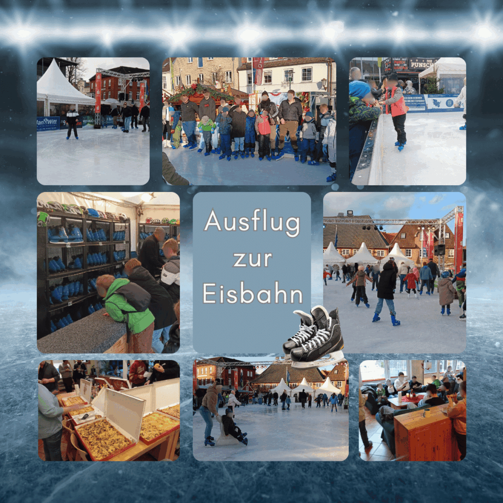 Einzelne Fotos des Ausflugs zur Eisbahn